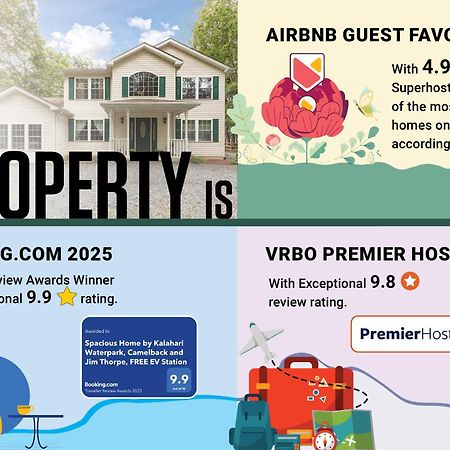 Spacious Home By Kalahari Waterpark, Camelback And Jim Thorpe, Free Ev Station Albrightsville Экстерьер фото
